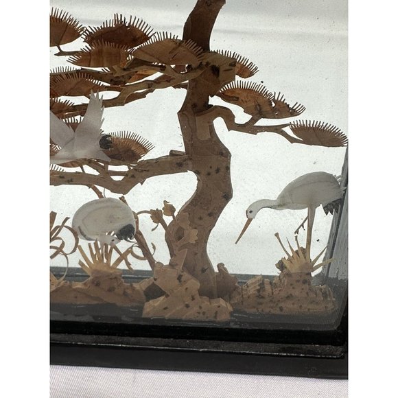 Vintage Chinese Cork Miniature Diorama With Rare Landscaping - Picture 5 of 5